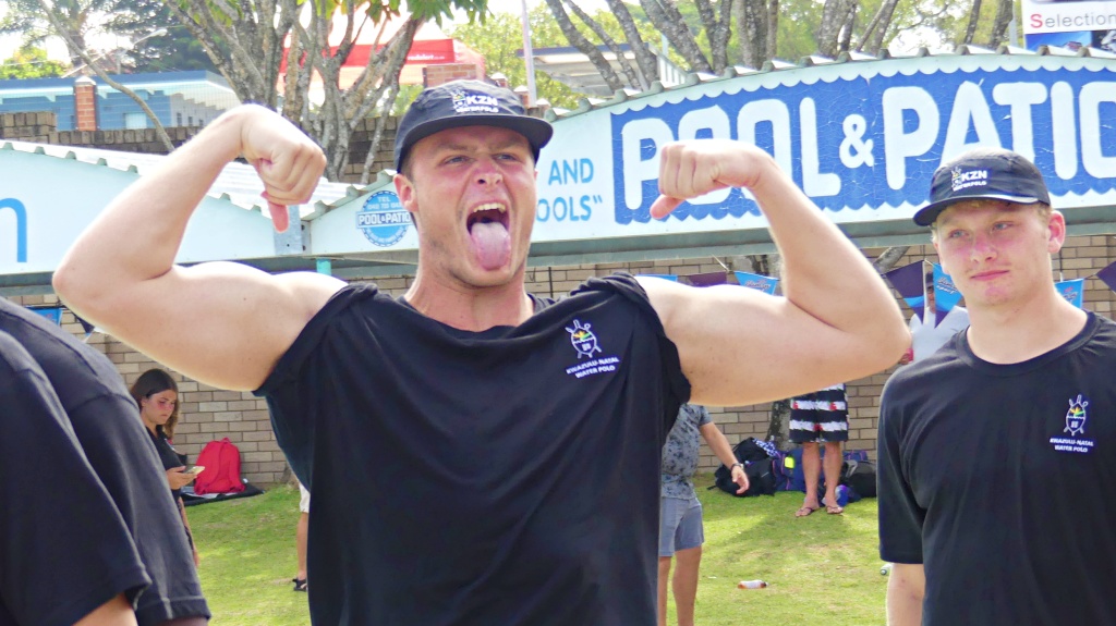 Named the Best Goalkeeper at the IPT, Ross Strauss was superb in the last line of defence. He usually maintains a good poker face, but when the SuperSport Schools camerman asked him to show two thumbs up, he got more than he had asked for! (Photo: Brad Morgan).