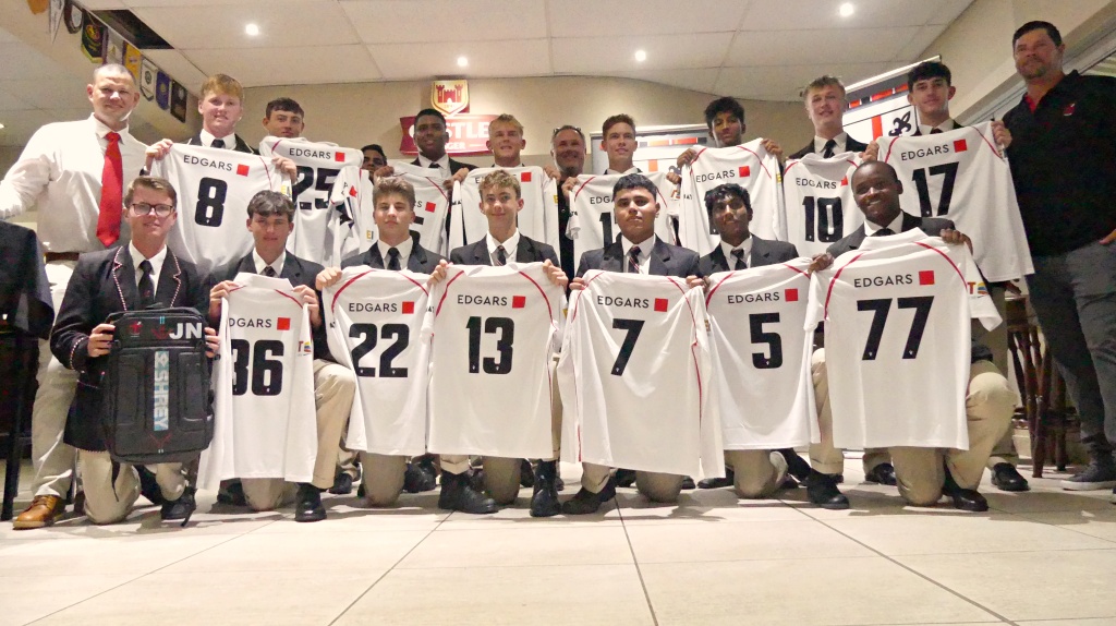 Clifton's 1st cricket squad shows off their new Macron kit, sponsored byInternational Trading Agency, Fei Villages, Edgars, and Tomato Watches. (Photo: Brad Morgan)